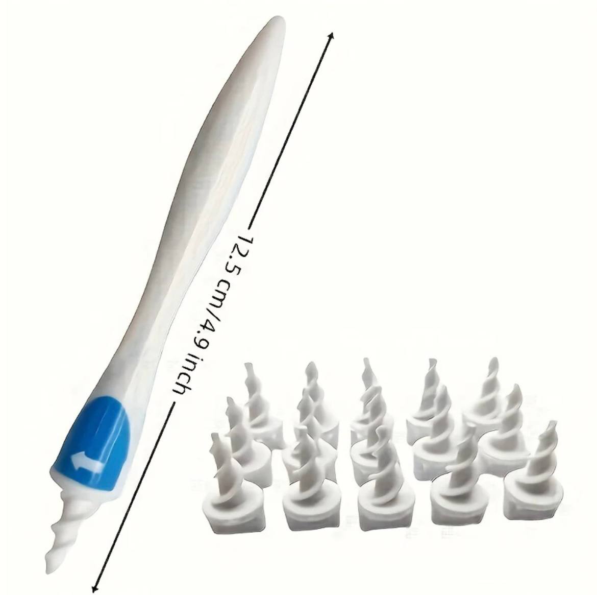 Smart Swab Silicon Easy Earwax Removal with 16 Replacement Disposable Soft Tips/Ear Wax Cleaner