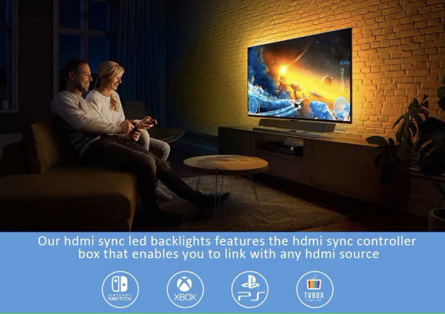 Television Synchronizing LED Light