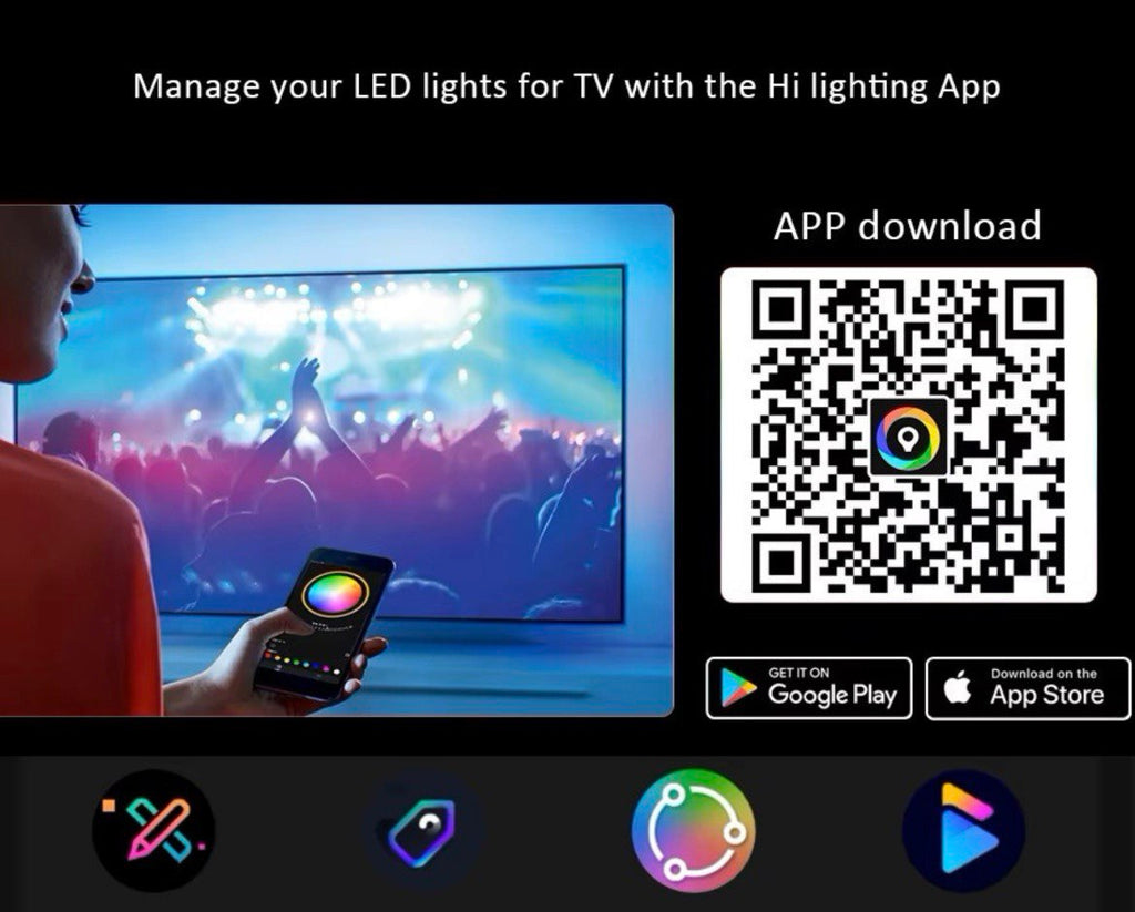 Television Synchronizing LED Light